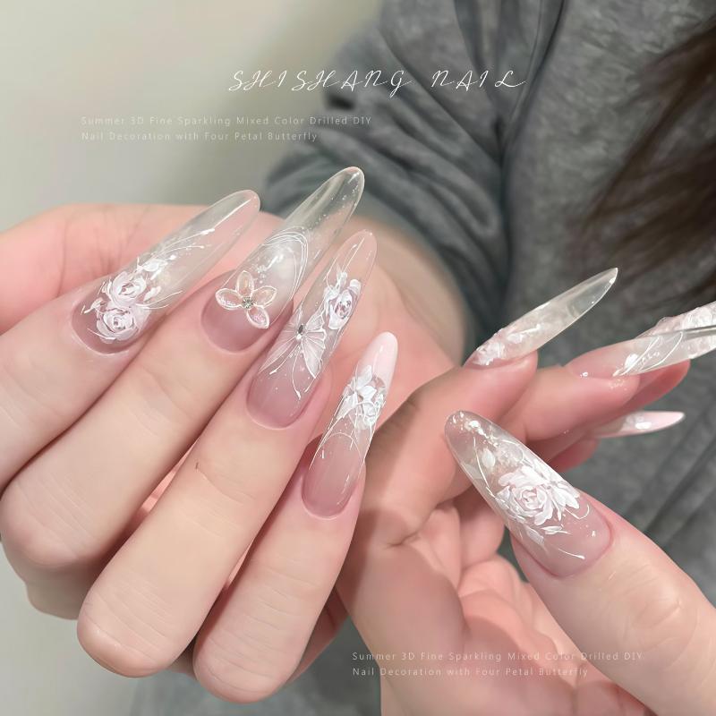30Pcs/bag 3D Glitter Resin But - Resin Art Using Flowers ulasan dan harga