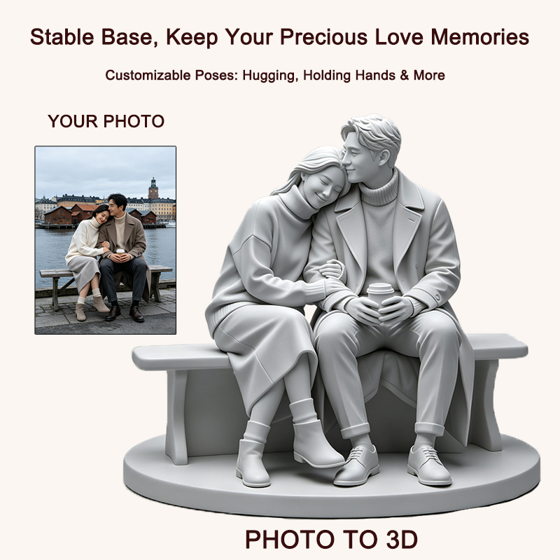 Custom 3D Printed Couple Figur - Resin Art For Anniversary Gift ulasan dan harga