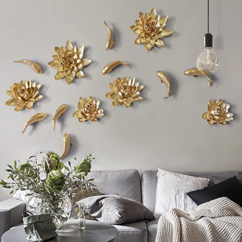 Chic 3D White Grey Resin Lotus - Background Resin Art ulasan dan harga