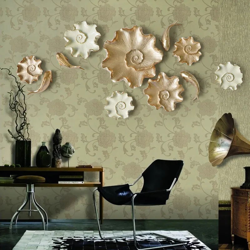 Chic 3D White Grey Resin Lotus - Background Resin Art ulasan dan harga