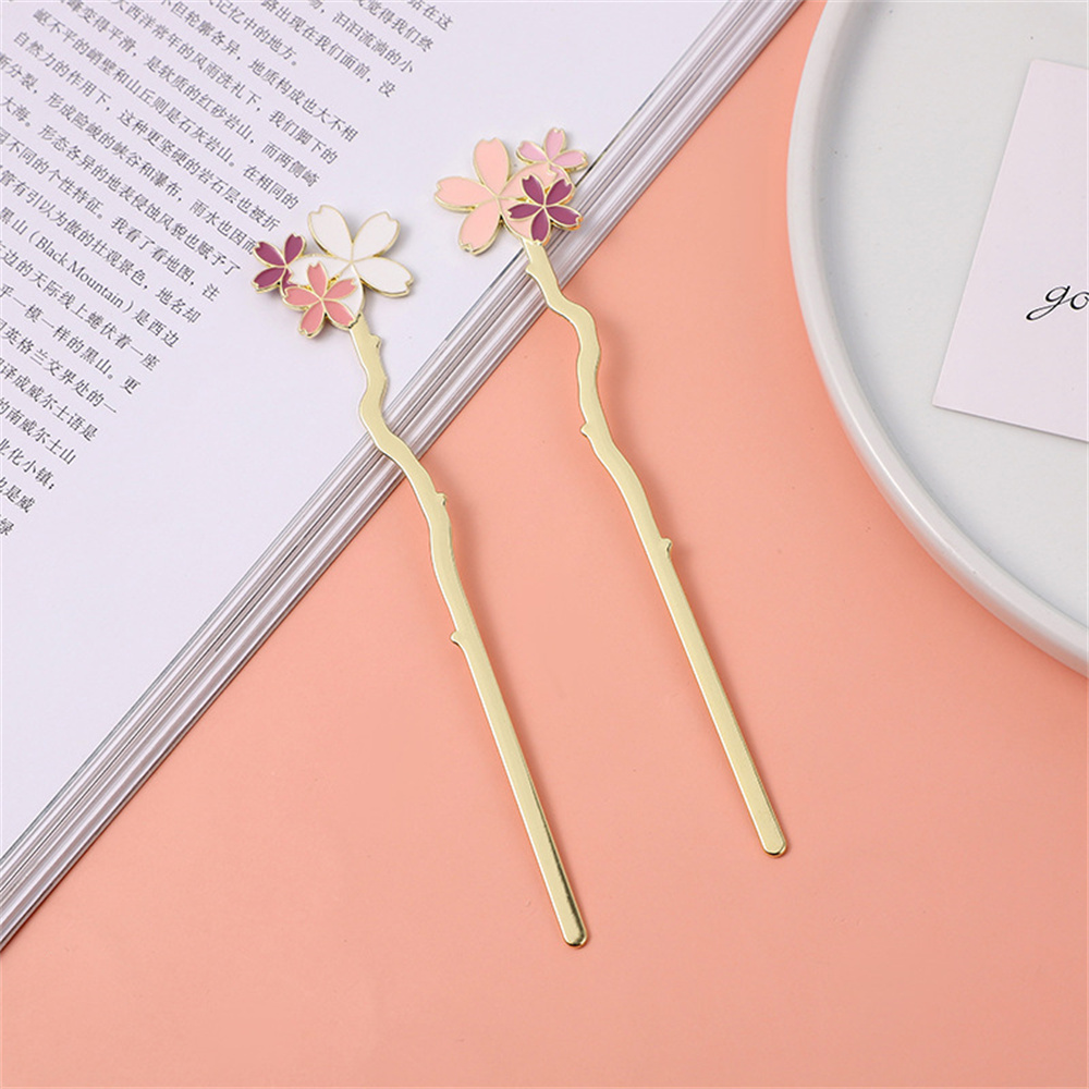 Metal Sakura Bookmark Creative - Resin Art Bookmark ulasan dan harga