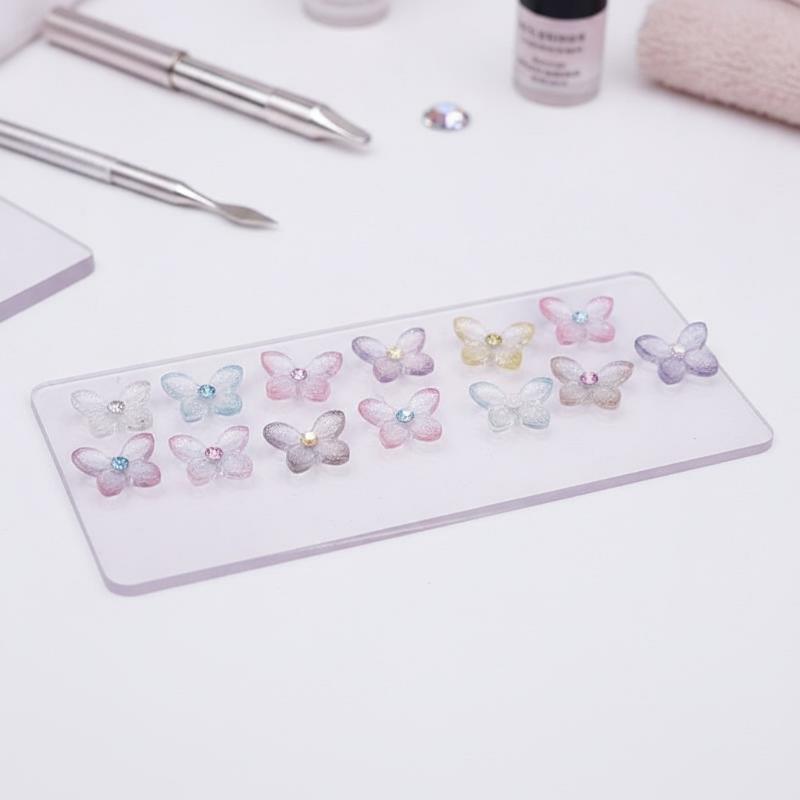 3D Rhinestone Butterfly Flower - Resin Art Using Flowers ulasan dan harga