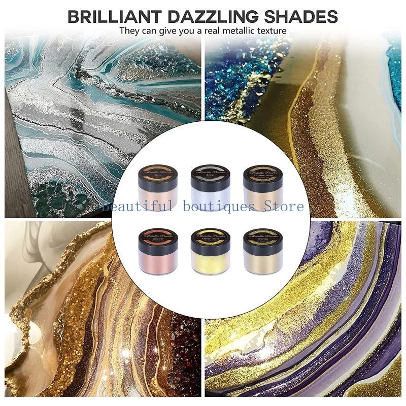 U4LF 4 Colours Soap Dye Glitte - Resin Art Equipment ulasan dan harga
