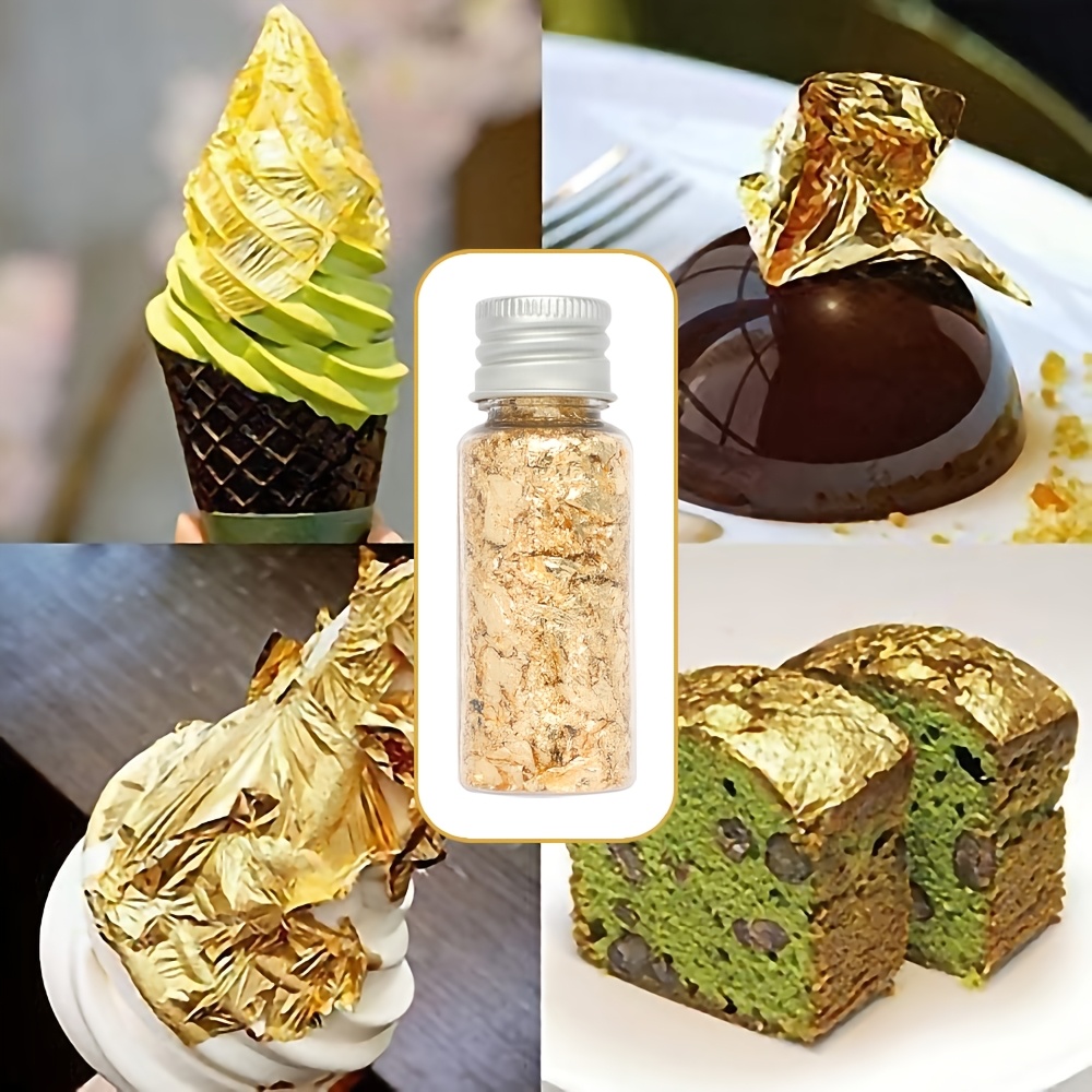 Metallic Leaf Flakes,Cake Deco - Resin Art Of Rose ulasan dan harga