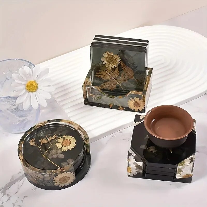 Coaster Resin Molds Set Includ - Resin Art Equipment ulasan dan harga