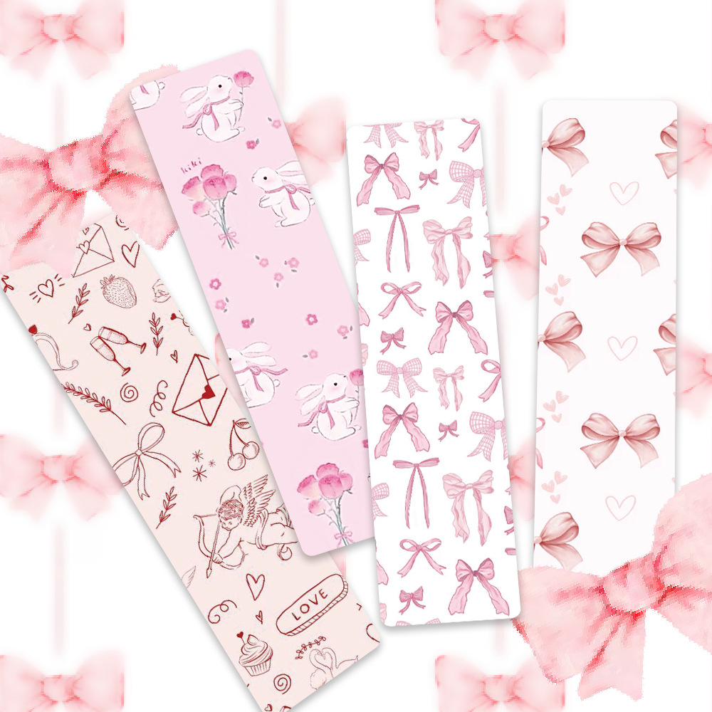 24Pcs/Set Kawaii Bow Bookmark  - Resin Art Bookmark ulasan dan harga