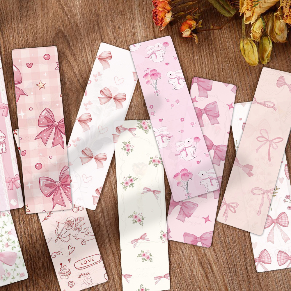 24Pcs/Set Kawaii Bow Bookmark  - Resin Art Bookmark ulasan dan harga