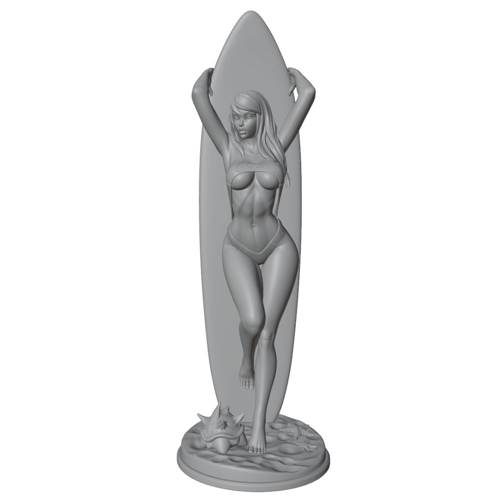 1/24/6 Beach Girl Resin Model  - Resin Art Beach ulasan dan harga