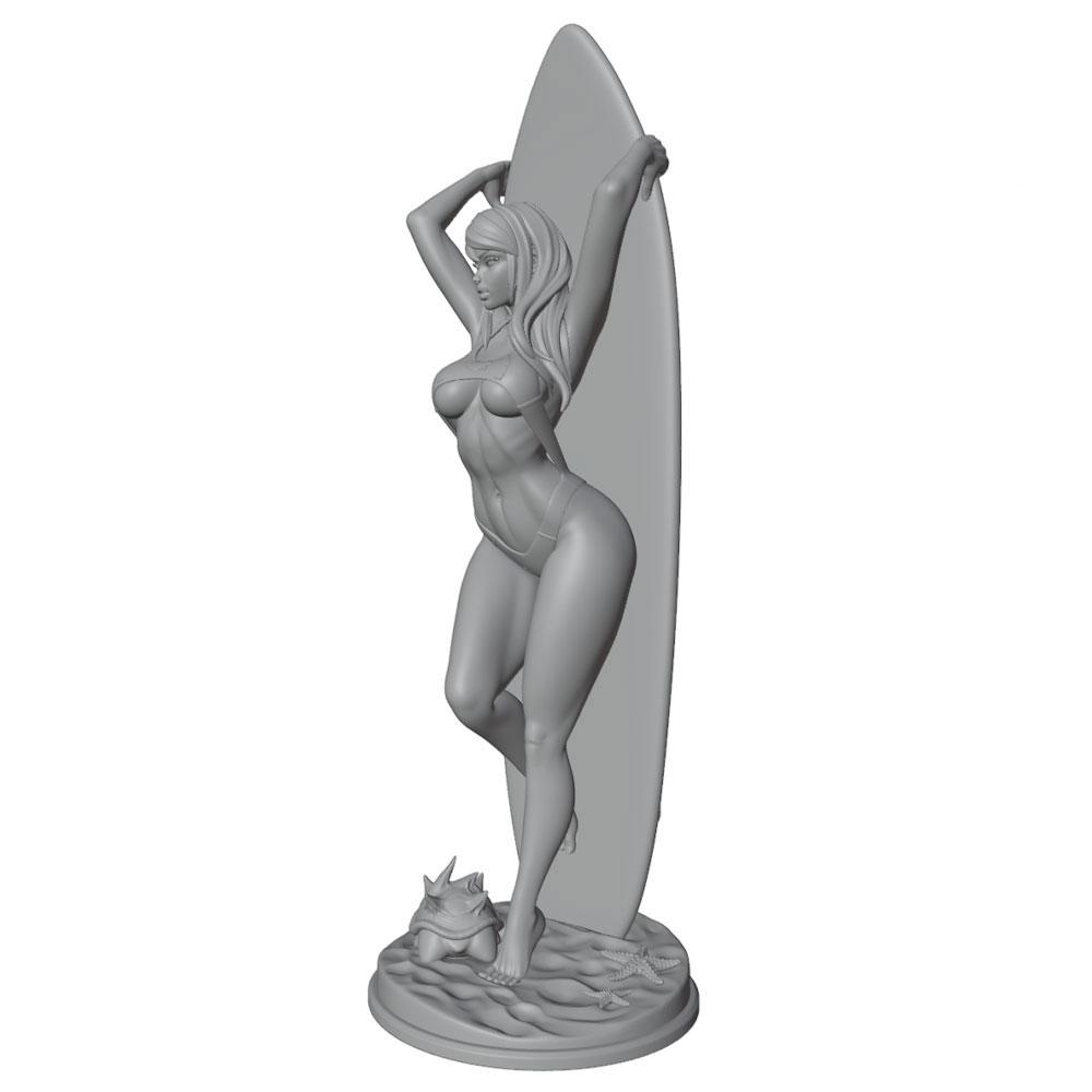 1/24/6 Beach Girl Resin Model  - Resin Art Beach ulasan dan harga