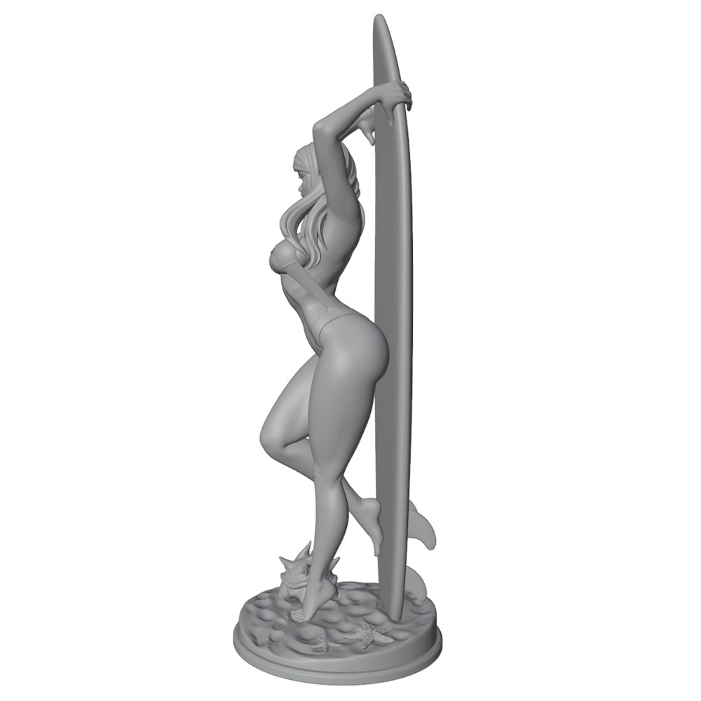 1/24/6 Beach Girl Resin Model  - Resin Art Beach ulasan dan harga