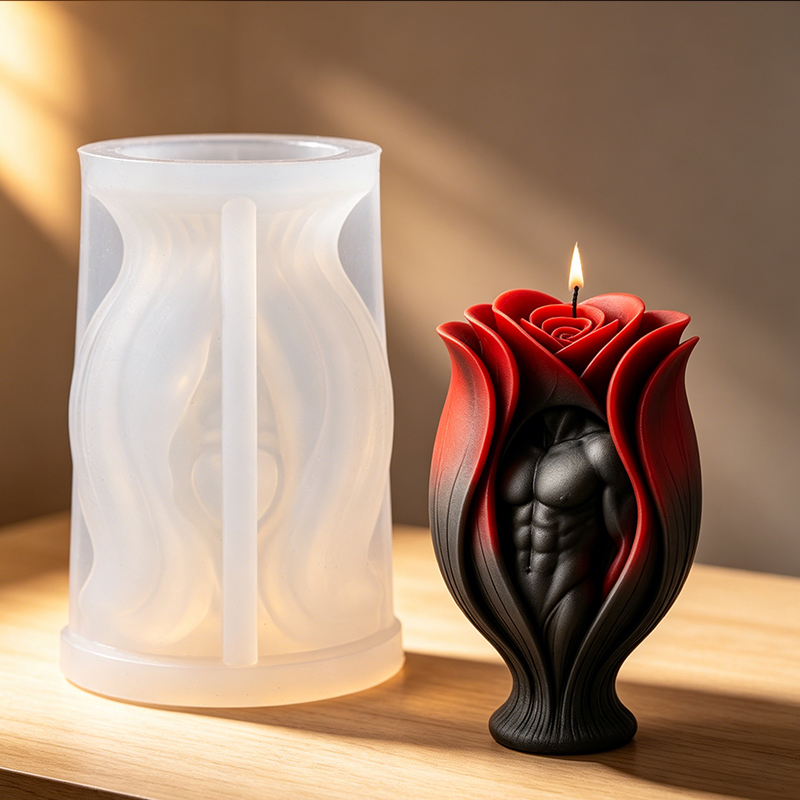 Rose Muscle Man Body Candle Si - Resin Art Furniture ulasan dan harga