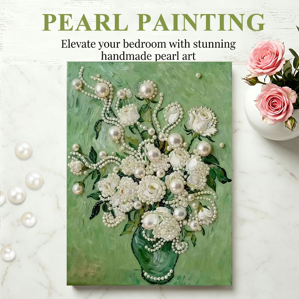 Huacan DIY Pearl Art Painting  - Resin Art Of Rose ulasan dan harga
