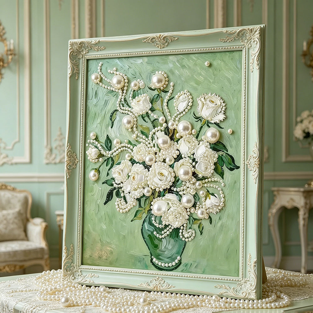 Huacan DIY Pearl Art Painting  - Resin Art Of Rose ulasan dan harga
