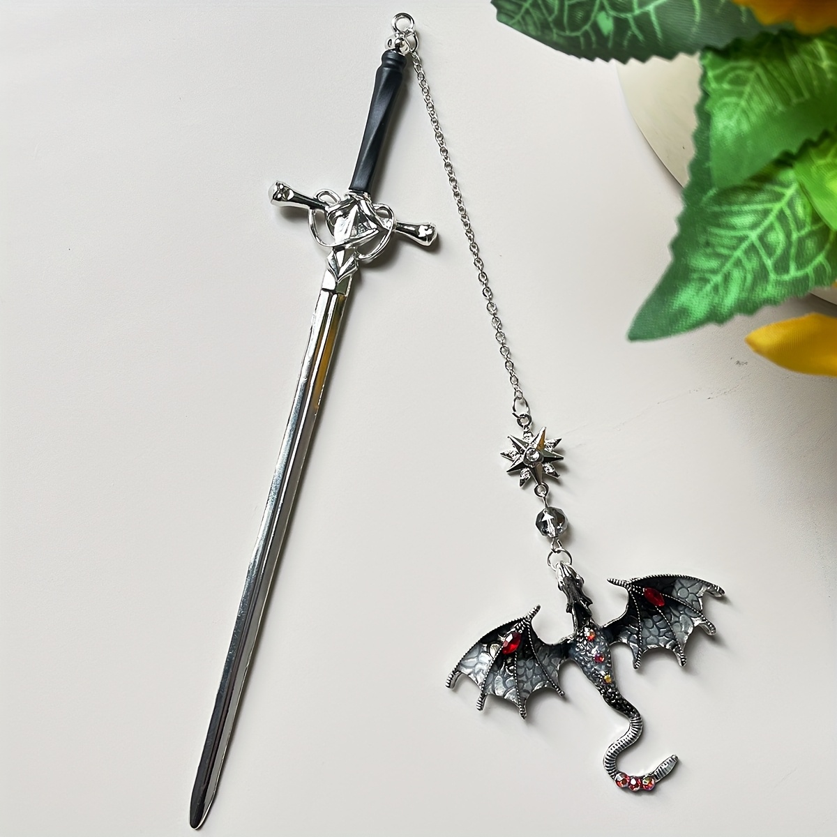 Bview Art Medieval Dragon Swor - Resin Art Bookmark ulasan dan harga