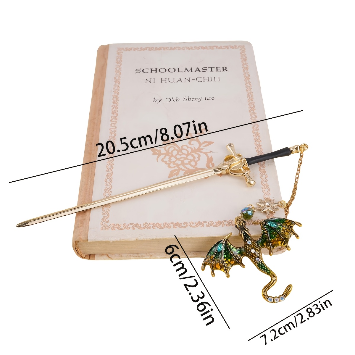 Bview Art Medieval Dragon Swor - Resin Art Bookmark ulasan dan harga